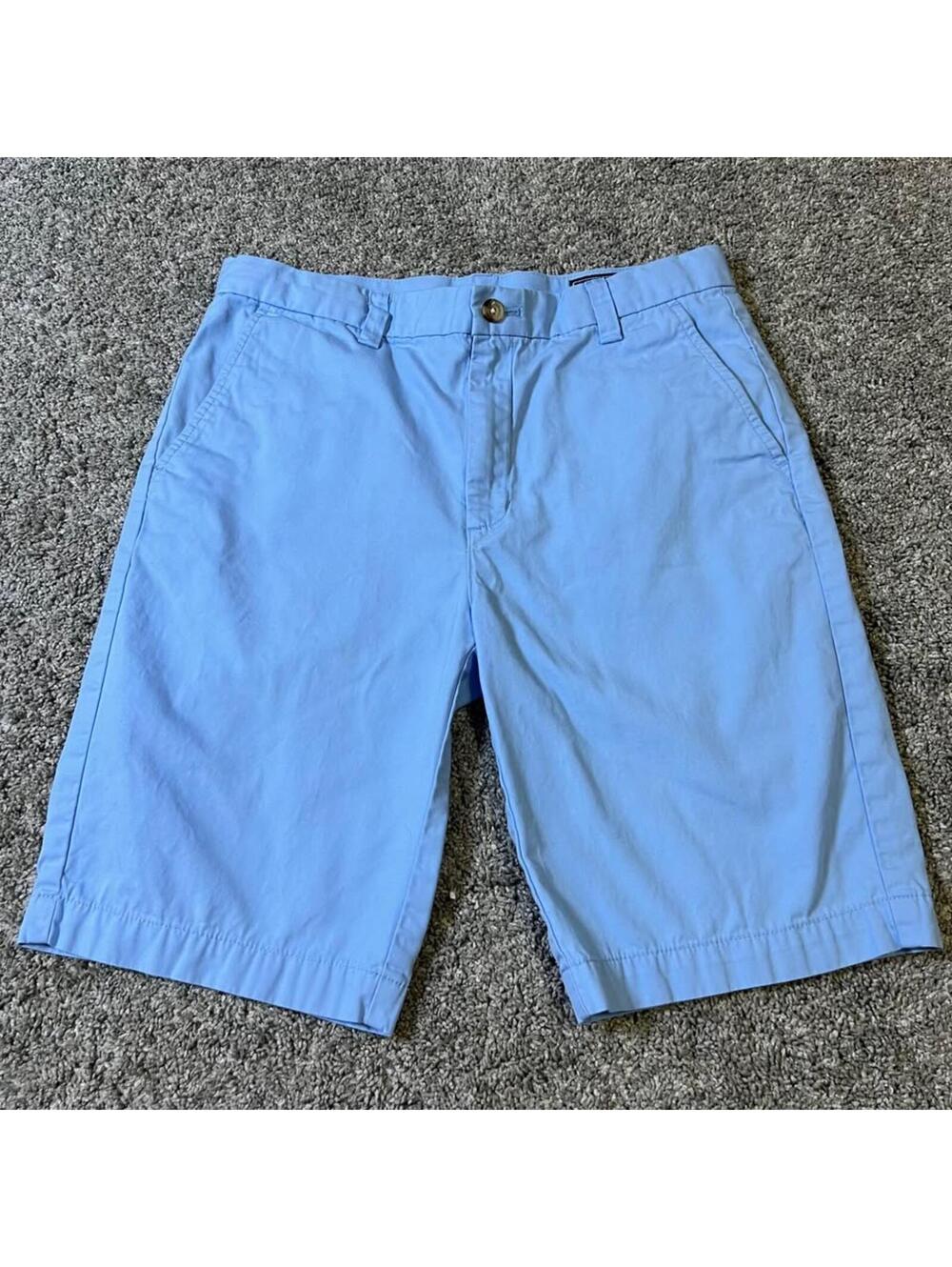Vineyard Vines Boy’s Youth Light Blue Chino Shorts Size 14